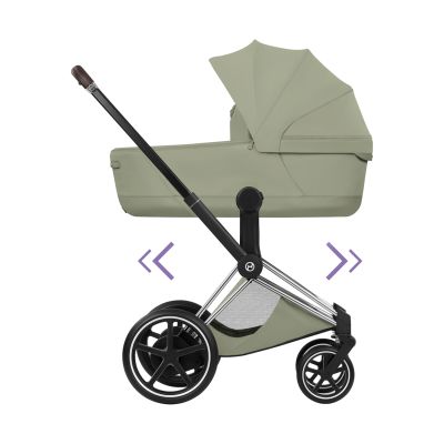 Cybex e-Priam 5 Style Kinderwagen 2-in-1 - Chrome Brown/Sage Green