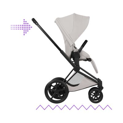 Cybex e-Priam 5 Style Kinderwagen 2-in-1 - Matt Black/City Grey