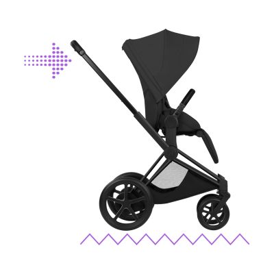 Cybex e-Priam 5 Style Kinderwagen 2-in-1 - Matt Black/Sepia Black Cybex e-Priam 5 Style Kinderwagen 2-in-1 - Matt Black/Sepia Black