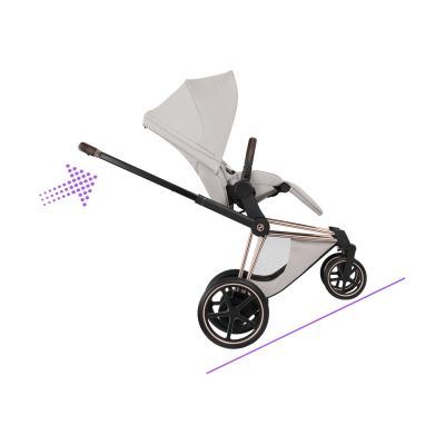 Cybex e-Priam 5 Style Kinderwagen 2-in-1 - Rosegold/City Grey Cybex e-Priam 5 Style Kinderwagen 2-in-1 - Rosegold/City Grey