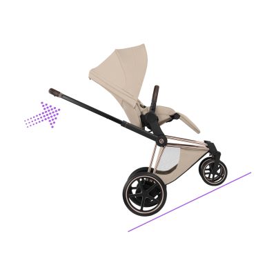 Cybex e-Priam 5 Style Kinderwagen 2-in-1 - Rosegold/Cozy Beige Cybex e-Priam 5 Style Kinderwagen 2-in-1 - Rosegold/Cozy Beige