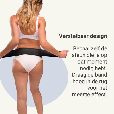 Carriwell Verstelbare Buikband Support Zwart S/M