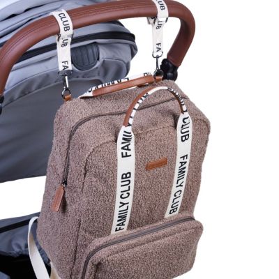 Childhome Family Club Verzorgingsrugzak - Signature - Teddy - Zacht Bruin Childhome Family Club Verzorgingsrugzak - Signature - Teddy - Zacht Bruin