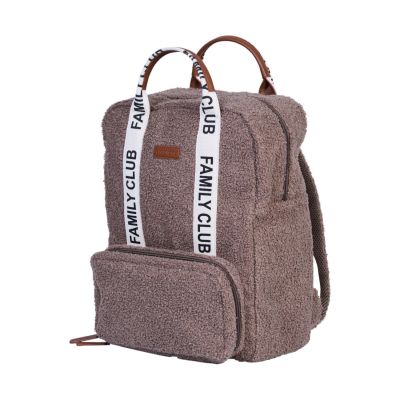 Childhome Family Club Verzorgingsrugzak - Signature - Teddy - Zacht Bruin Childhome Family Club Verzorgingsrugzak - Signature - Teddy - Zacht Bruin