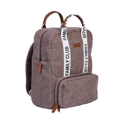 Childhome Family Club Verzorgingsrugzak - Signature - Teddy - Zacht Bruin Childhome Family Club Verzorgingsrugzak - Signature - Teddy - Zacht Bruin