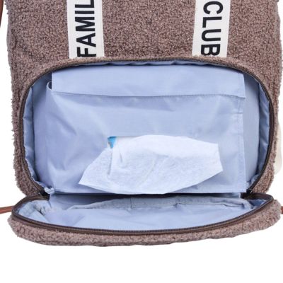 Childhome Family Club Verzorgingsrugzak - Signature - Teddy - Zacht Bruin Childhome Family Club Verzorgingsrugzak - Signature - Teddy - Zacht Bruin