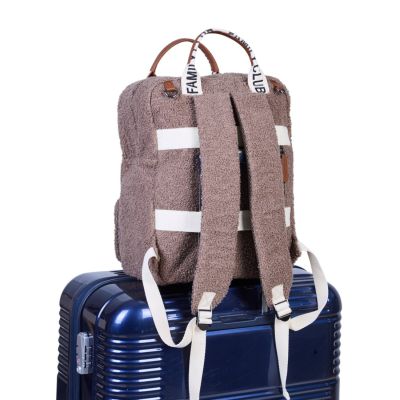 Childhome Family Club Verzorgingsrugzak - Signature - Teddy - Zacht Bruin Childhome Family Club Verzorgingsrugzak - Signature - Teddy - Zacht Bruin