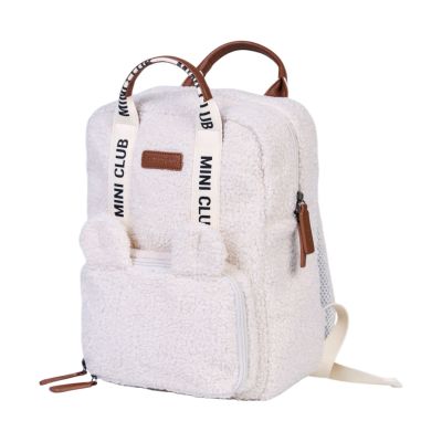 Childhome Mini Club Kinderrugzak - Signature - Teddy - Ecru Childhome Mini Club Kinderrugzak - Signature - Teddy - Ecru