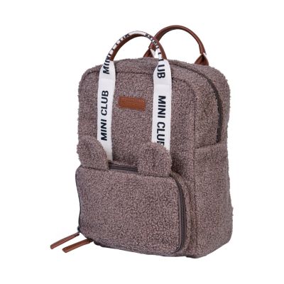 Childhome Mini Club Kinderrugzak - Signature - Teddy - Zacht Bruin Childhome Mini Club Kinderrugzak - Signature - Teddy - Zacht Bruin