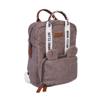 Childhome Mini Club Kinderrugzak - Signature - Teddy - Zacht Bruin Childhome Mini Club Kinderrugzak - Signature - Teddy - Zacht Bruin