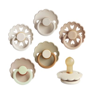 FRIGG Fopspenen - Cinnamon Charm - 6-Pack - Latex - 6–18 Mnd
