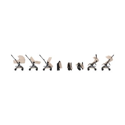 Cybex Coya Comfort Buggy Met Reiswieg - Matt Black/Cozy Beige
