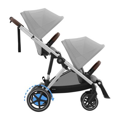 Cybex E-Gazelle S DUO kinderwagen 3-in-1 Stone Grey/Mid Grey Cybex E-Gazelle S DUO kinderwagen 3-in-1 Stone Grey/Mid Grey