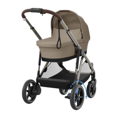 Cybex E-Gazelle S Kinderwagen 2-in-1 - Taupe -Taupe - Almond Beige / Beige