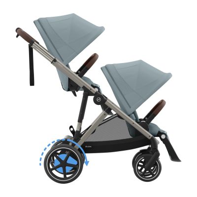 Cybex E-Gazelle S DUO kinderwagen 3-in-1 Stormy Blue/Light Blue Cybex E-Gazelle S DUO kinderwagen 3-in-1 Stormy Blue/Light Blue
