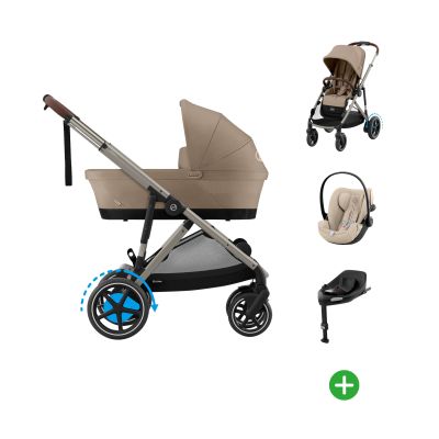 Cybex E-Gazelle S 4-in-1 Kinderwagen Set XL Met Draagzak Amya