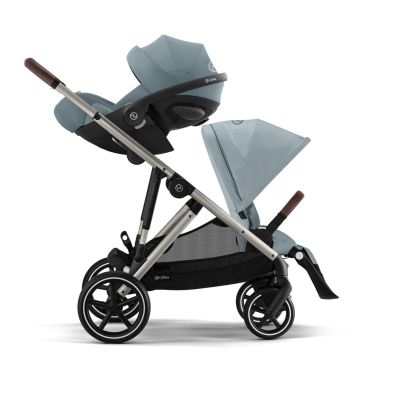 Cybex Kinderwagen Gazelle S - Stormy Blue / Light Blue + Reiswieg