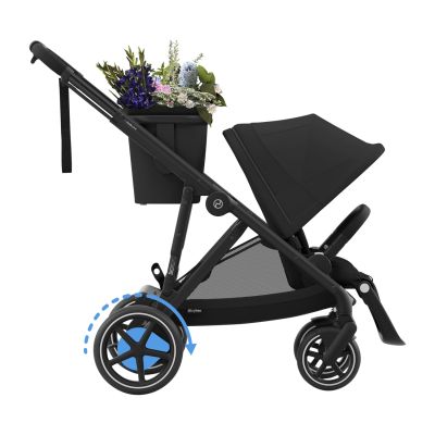 Cybex e-Gazelle S 3-in-1 Kinderwagen Set S Incl. Amya - Black/Moon Black Cybex e-Gazelle S 3-in-1 Kinderwagen Set S Incl. Amya - Black/Moon Black