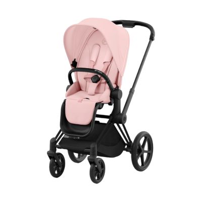 Cybex Kinderwagen 2-in-1 e-Priam 4 Matt Black - Peach Pink Cybex Kinderwagen 2-in-1 e-Priam 4 Matt Black - Peach Pink