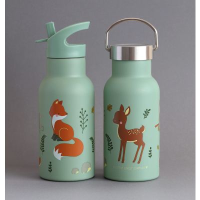 A Little Lovely Company RVS Drinkfles - Forest Friends