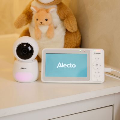 Alecto Babyfoon Beeld En App - DVM2060 - 5 Inch - Wit