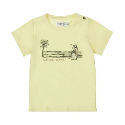 Dirkje Beach T-Shirt Korte Mouw - Light Yellow