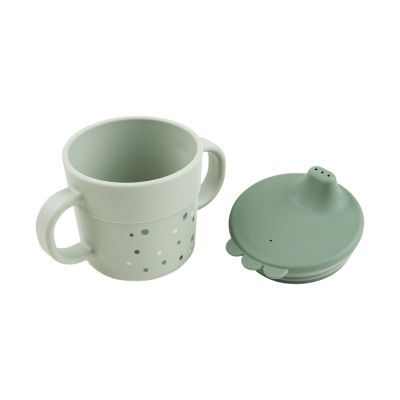 Done By Deer Foodie Spout Cup Happy Dots Green