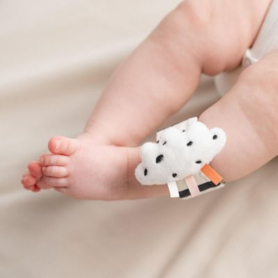 Done By Deer Wrist Rattle Set Happy Clouds Blue 2-Pack