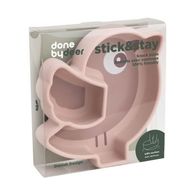 Done By Deer Silicone Stick&Stay Snack Bord Birdee Powder