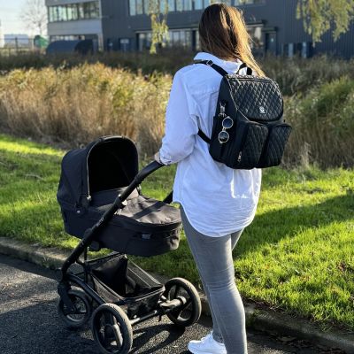 Dooky Diaper Backpack 2-in-1 - Black