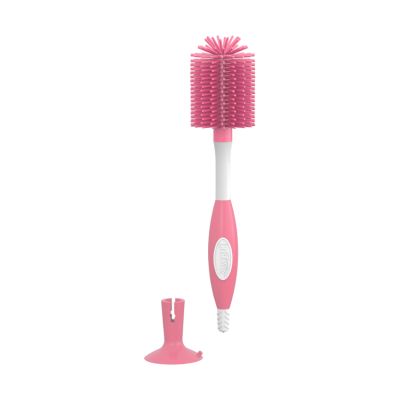 Dr. Brown's Flessenborstel Siliconen Roze