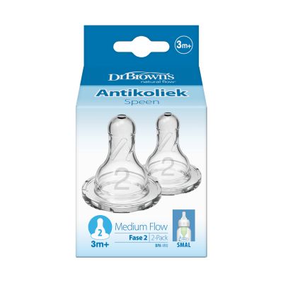 Dr. Brown's Flesspeen Standaard Hals Fase 2 2-Pack