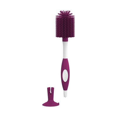 Dr.Brown's Flessenborstel - Siliconen - Donker Roze