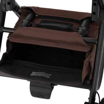Dubatti One E6 Kinderwagen 2-in-1 - Black / Walnut Brown