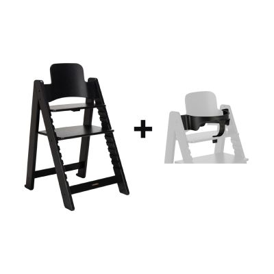 Kidsmill Up! Kinderstoel incl. Kunststof Babyset Zwart