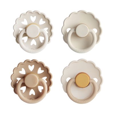 FRIGG Fopspenen - 4-Pack - Snowflake Dream - Latex - 0–6 Mnd