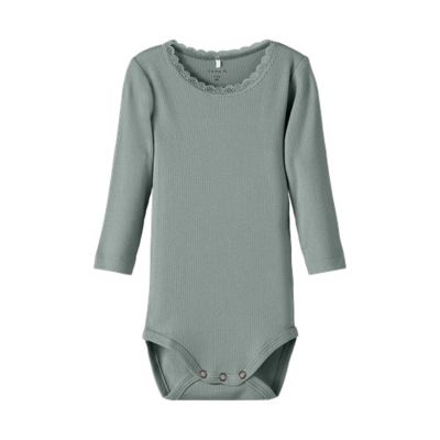 Barboteuse en dentelle Name It - Kab NOOS - Gris ardoise