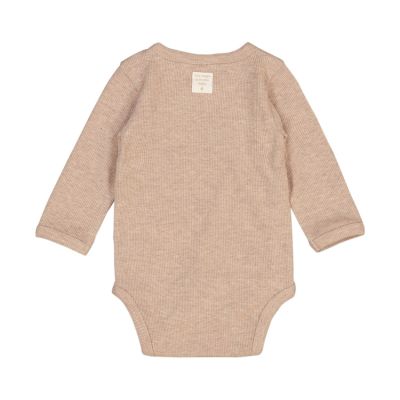 Feetje Romper Wikkel Rib The Magic Is In You Taupe Melange 56