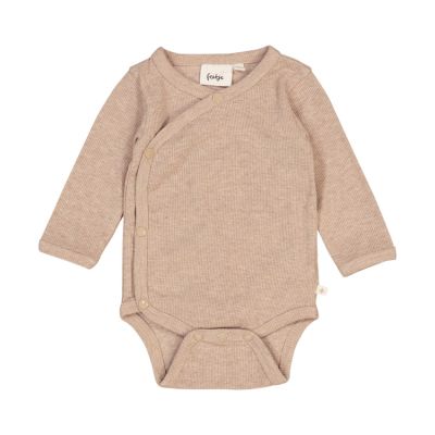 Feetje Romper Wikkel Rib The Magic Is In You Taupe Melange 56
