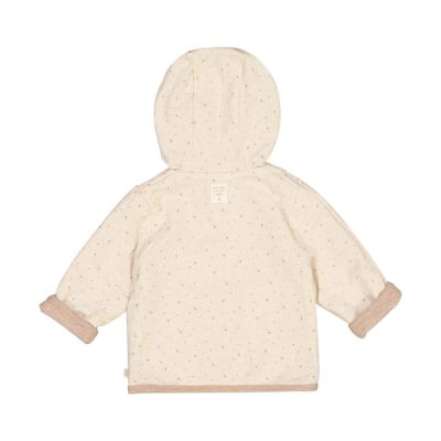Feetje Jas Met Capuchon Omkeerbaar Print The Magic Is In You Taupe Melange 56
