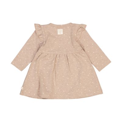 Feetje Jurk Print The Magic Is In You Taupe Melange 68