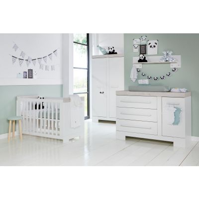 TWF Ledikant 70 x 140 Incl. Juniorzijden - Commode - Hanglegkast Futura