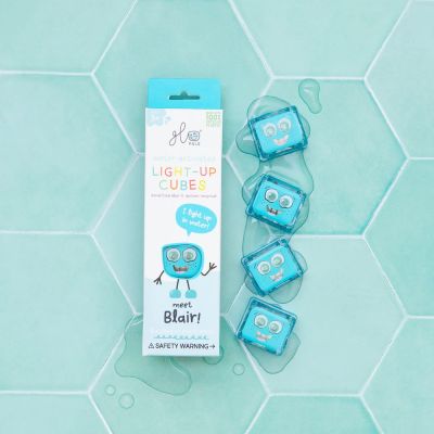 Glo Pals Cubes Light Up Blair Blue 4-Pack