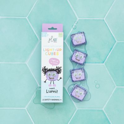 Glo Pals Cubes Light Up Lumi Purple 4-Pack