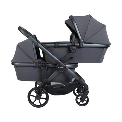 ICandy Peach 8 Twin Kinderwagen 2-in-1 - Complete Bundel - Grey ICandy Peach 8 Twin Kinderwagen 2-in-1 - Complete Bundel - Grey