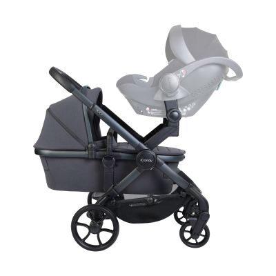 ICandy Peach 8 Twin Kinderwagen 2-in-1 - Complete Bundel - Grey ICandy Peach 8 Twin Kinderwagen 2-in-1 - Complete Bundel - Grey
