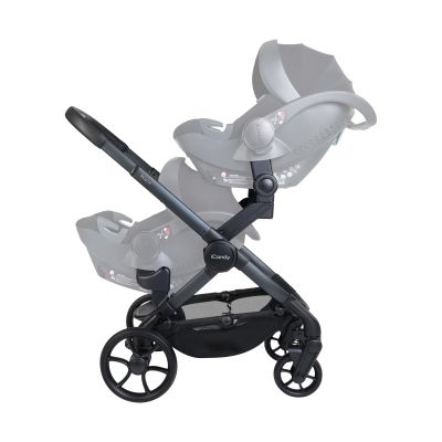 ICandy Peach 8 Twin Kinderwagen 2-in-1 - Complete Bundel - Grey ICandy Peach 8 Twin Kinderwagen 2-in-1 - Complete Bundel - Grey