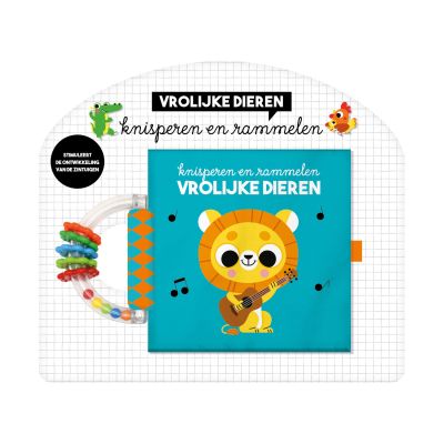 Imagebooks Knisperboekje Met Rammelaar Vrolijke Dieren