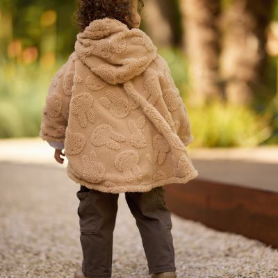Jollein Nijntje Jacquard Teddy Cosy Poncho - Fleece - Biscuit Jollein Nijntje Jacquard Teddy Cosy Poncho - Fleece - Biscuit