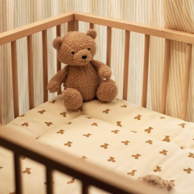Jollein Little Waffle Parklegger - 75 x 95 cm - Mini Teddy Bear